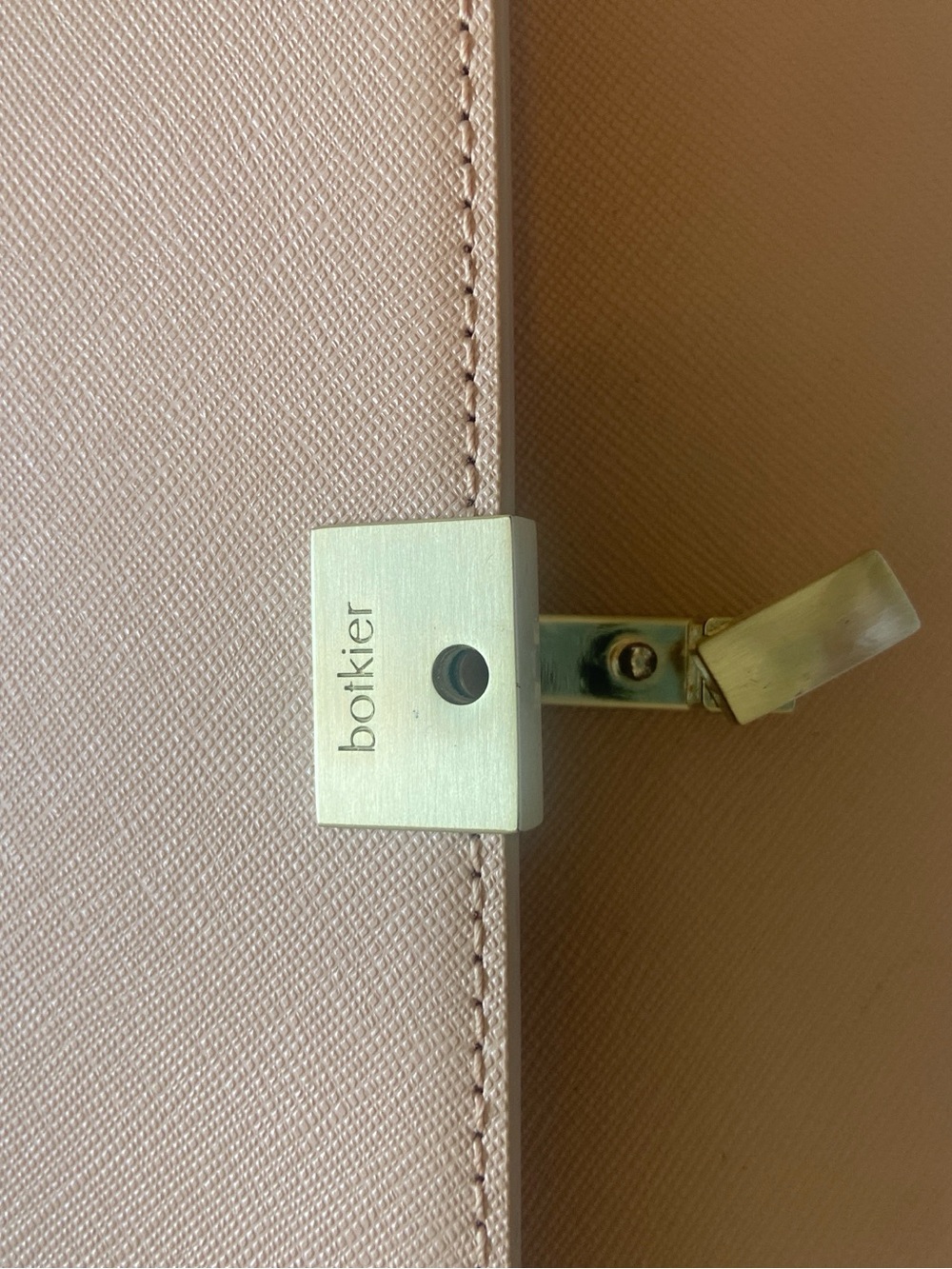Botkier Nude Blush Leather Crossbody with Gold Hardware - Picture 8 of 9